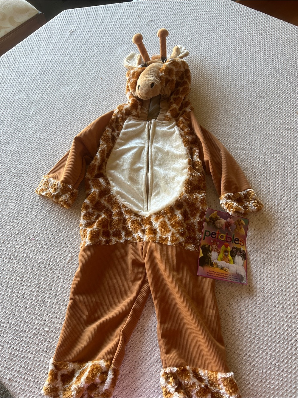 Giraffe Kids Halloween Costume - Brown and Cream